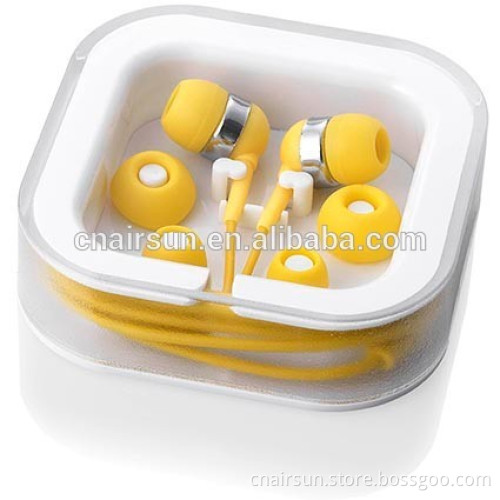 Hot Selling Promotion Colorful Earphone With Carry Case